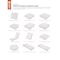 Classic Accessories Patio Lounge Chair Pillow Back Cushion Foam, 23 x 20 x 4 Inch 61-060-019901-RT - alternate 6